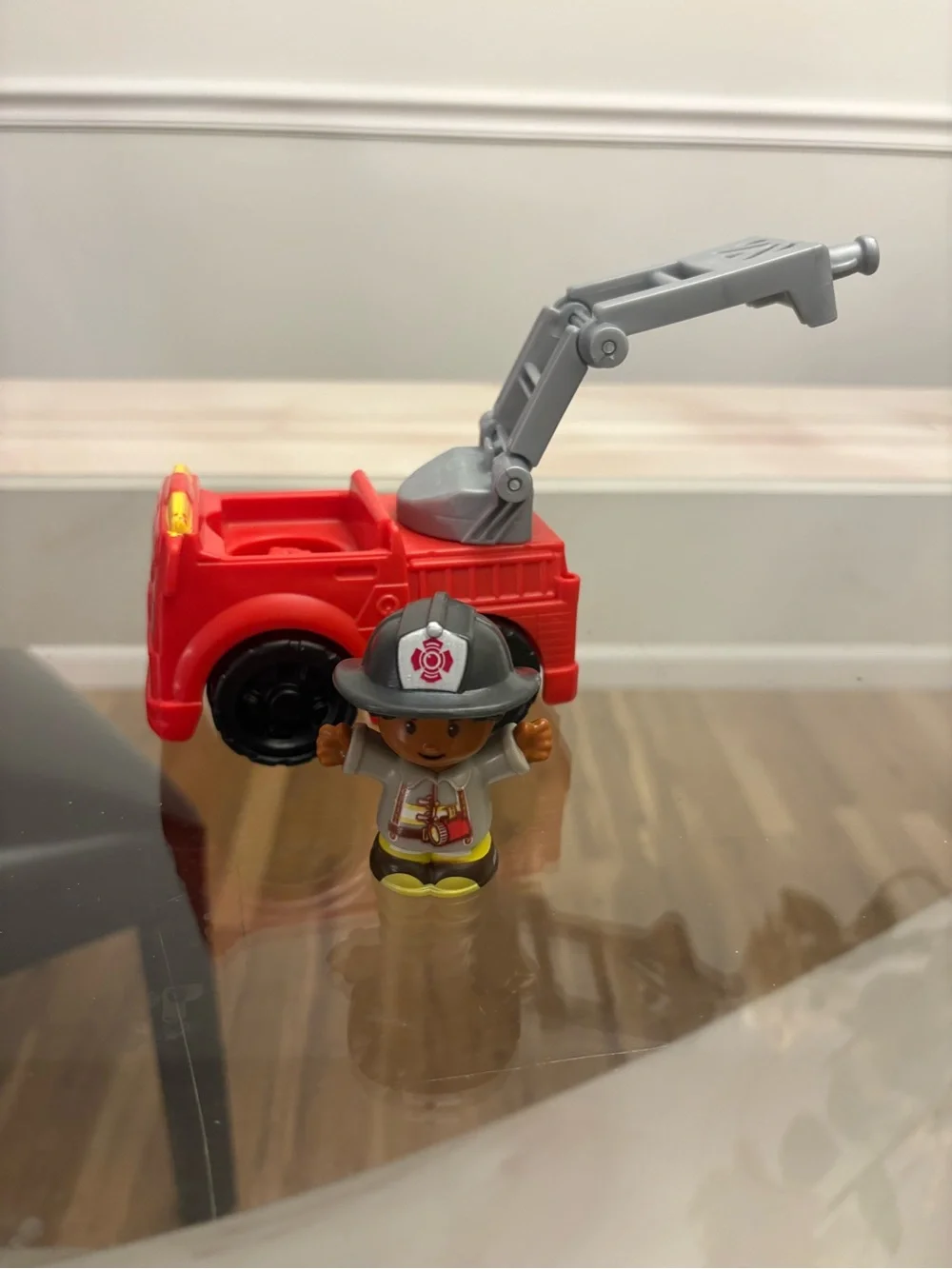 Red Fire Truck Toy with Firefighter Figure - Kids Toys